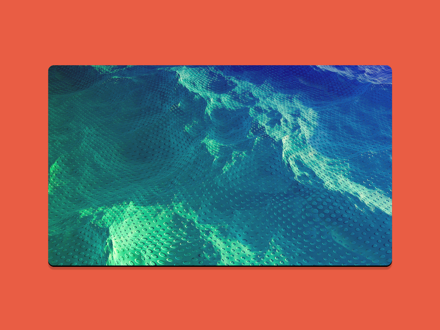 Blue and Green Water Hyperzoom - Desk Mat - 3 SIZES