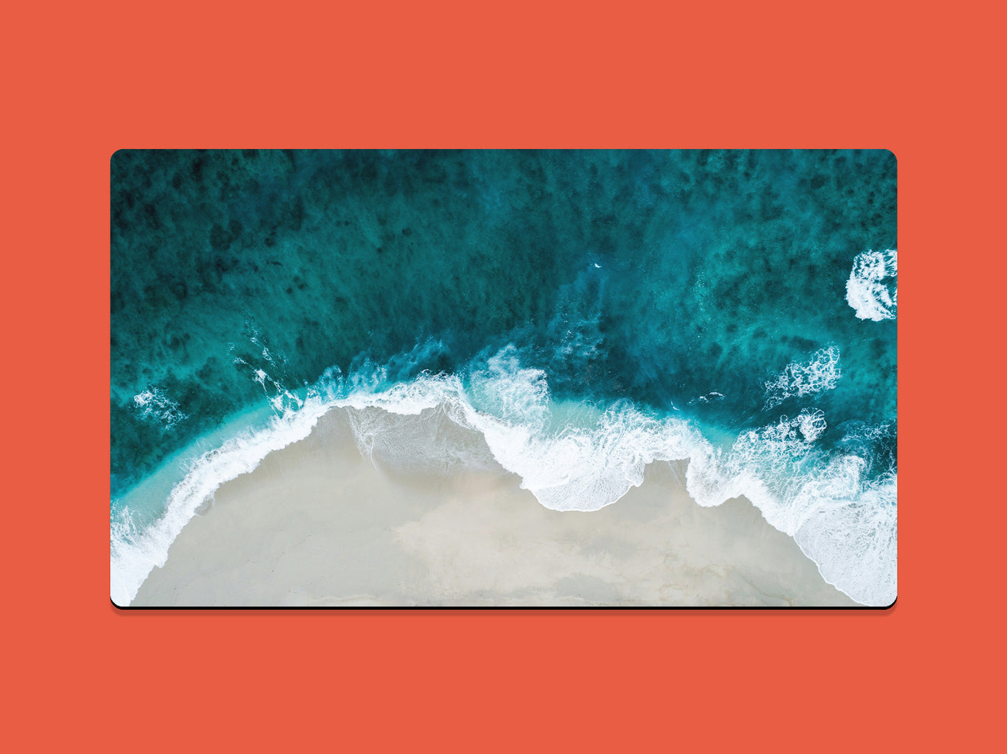 Sea And Sand From Above Gaming Mat - Desk Mat - 3 SIZES