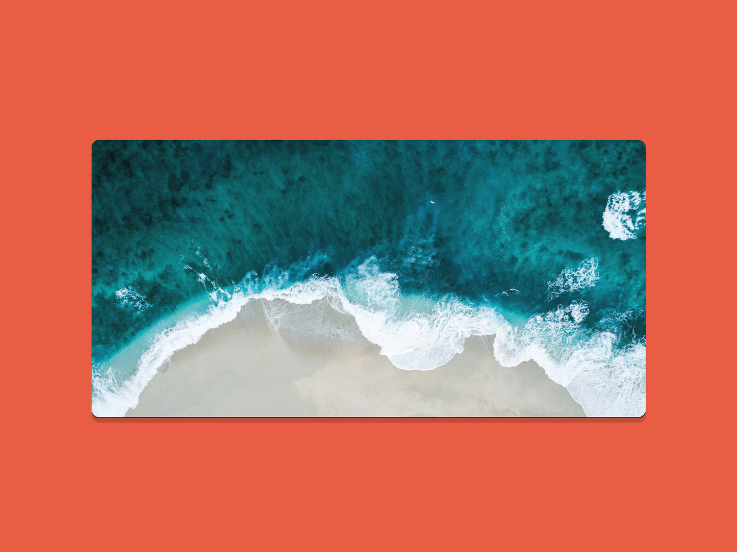 Sea And Sand From Above Gaming Mat - Desk Mat - 3 SIZES
