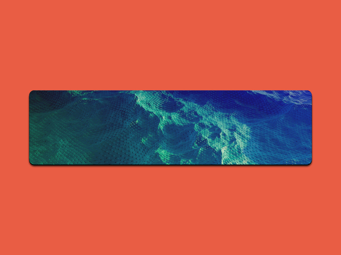 Blue and Green Water Hyperzoom - Desk Mat - 3 SIZES