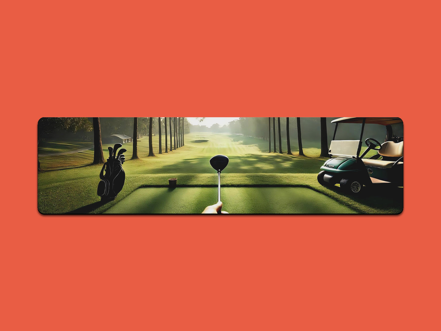 Golf Course On a Sunny Day Gaming Mat - Desk Mat - 3 SIZES